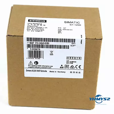 $180 • Buy Siemens 6ES7 212-1AE40-0XB0 SIMATIC S7-1200 CPU 1212C 6ES7212-1AE40-0XB0 #Y