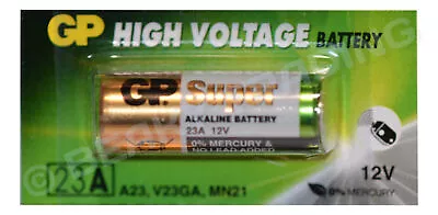 23A L1028 A23 LRV08 MN21 | GP Batteries | Alkaline Battery | 12v | 1 Single Pack • £2.65