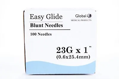 100 Blunt Dispensing Needle Syringe Blunt Tip 23 Ga X 1  Luer Lock (Sterile) • $11.75