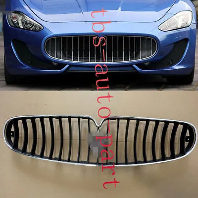 ABS Black+Plating Front Bumper Grill For Maserati GranTurismo 2008-2017  • $312