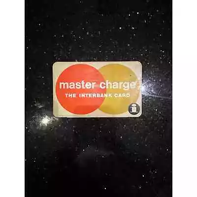 Vintage 1970 Master Charge Interbank Credit Card Window Sign • $94