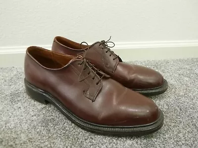 Men's Vtg Walk Over Brown Leather Lace Up Nailed Dress Casual Oxfords Shoes 10 • $44.99