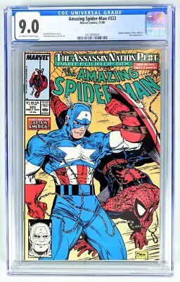 Amazing Spider-Man #323 CGC 9.0 (1989) Classic McFarlane Cover! New Slab! • £46.21