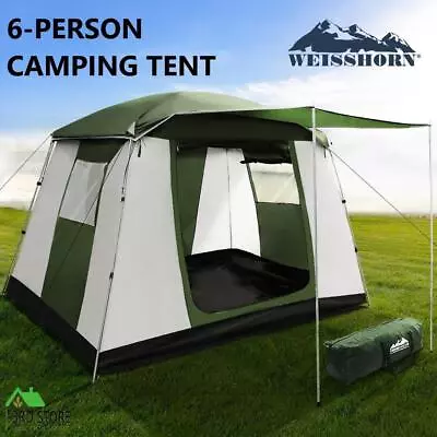 Weisshorn Instant Up Camping Tent 6 Person Pop Up Tents Family Hiking Dome • $162.90