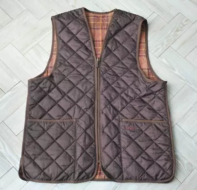 Barbour Brown Quilted Waistcoat Size Large / 40  Chest • £25