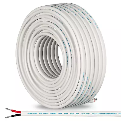 Marine Wire - 100 Ft 14 Gauge AWG Electrical Boat Wiring Oxygen-Free Insulated • $66.72