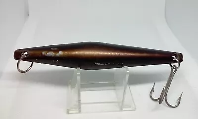 Vintage HACKER ECL Jig EEL Brown/Black 6  Jigging 2 1/4oz Fishing Lure • $19.99