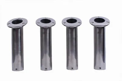 4X Marine 316 Stainless Steel Boat Fishing Rod Holder 30 Degree Flush Mount • $71.25