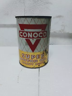Vintage Conoco 1 Qt. Oil Can • £13.14