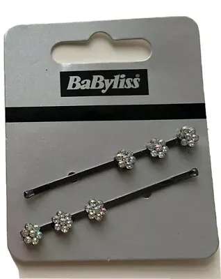 Babyliss Jewelled Flowers Bobby Hair Pin Fashion Formal Wedding Party Bracelet • £3.49