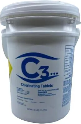 C3-25lb Tablet 3 Inch For Swimming Pool And Spa Individually Wrapped • $106.04
