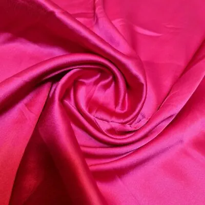 SOFT Charmeuse Silky Satin Material Bridal Dress Lining Backdrop Fabric 44  • £5.05