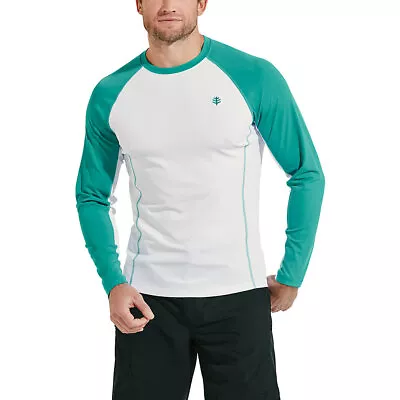 Coolibar UPF 50+ Men's Hightide Long Sleeve Swim Shirt • $39.99