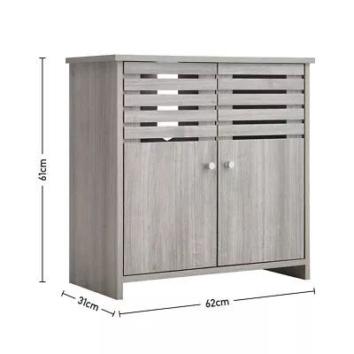 Bathroom Under Sink Cabinet Storage Cupboard Vanity Wash Basin Cabinet Shelves • £68.95