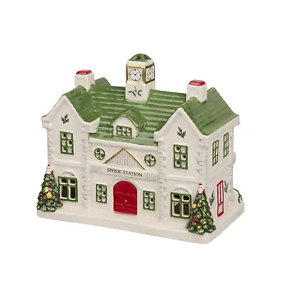 Spode – Christmas Tree Collection Miniature Christmas Village Train Station • $39.99