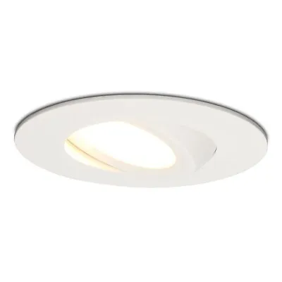 Fire Rated Recessed Downlight 6W LED Ceiling Lights Tilt Dimmable IP65 Spotlight • £12