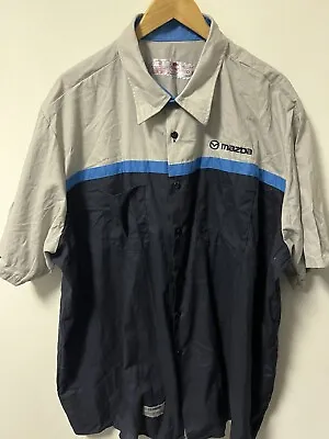 Vintage Mazda Zoom-Zoom Dealership Mechanics Shirt Men's Size 3XL XXXL • $24.99