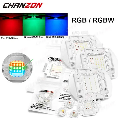 RGB RGBW High Power Smd Led Chip Diode Emitter Bulb Bead 3W 10W 20W 30W 50W 100W • $5.96