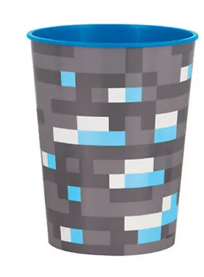 MINECRAFT Gamer Happy Birthday Party Resusable PLASTIC CUP 16oz FAVOR Video Game • $2.89