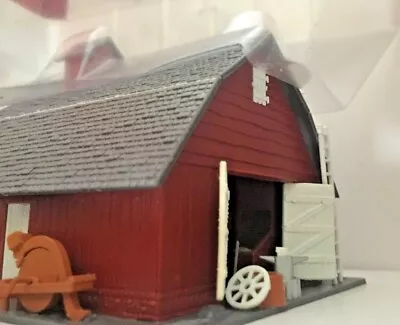Model Railroad Building Barn Painted Has Wiring For Light Original Box • $20