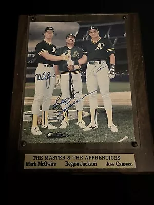 Mark McGwire Reggie Jackson Jose Canseco Signed Autographed 8X10 Photo • $99.99