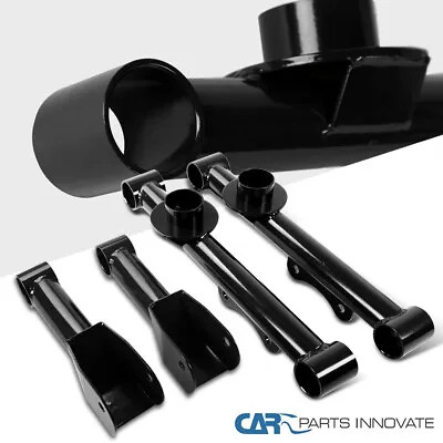 Fits 79-04 Mustang Black Carbon Rear Upper & Lower Tubular Control Arms Spec-D • $71.06