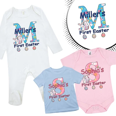 £7.49 • Buy Personalised First Easter Easter Baby Suit Vest T-Shirts Costume Fancy Dress-ED