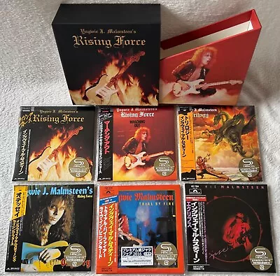 YNGWIE MALMSTEEN SHM-CD Set In Mini-LP Sleeves With Storage Box; Authentic Japan • $349