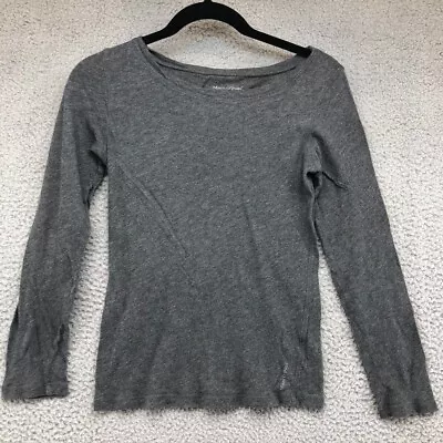 Marc O Polo Core Shirt Gray Long Sleeve Round Neck Cotton Regular Womens Medium • £17.37