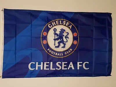 Quality CHELSEA FC Flag 150 X 90cm Banner For The Man Cave Shed Logo Soccer • $37.99