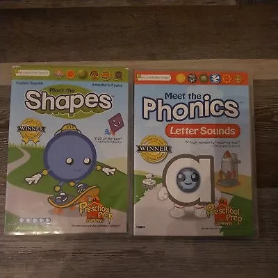 2- Preschool Prep Series: Meet The Phonics -Meet The Shapes  (DVD 2014)    A-21 • $8.99