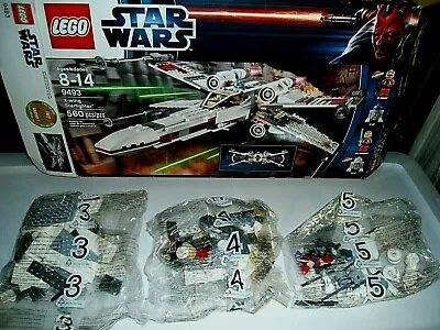 £124.03 • Buy Lego X-Wing Starfighter #9493-Collectible-Complete-Sealed Bags Partially Built