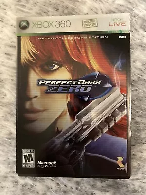 Perfect Dark Zero Xbox 360 Limited Collector's Edition Complete Steelbook Tested • $6