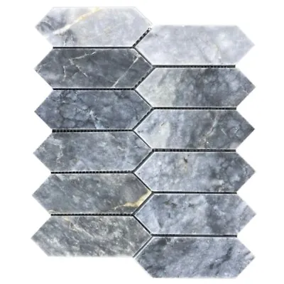 Luna Sky Marble Strada On 12  X 12  Mesh Mosaic Tile  (10 Sqft Per Box) • $224.08