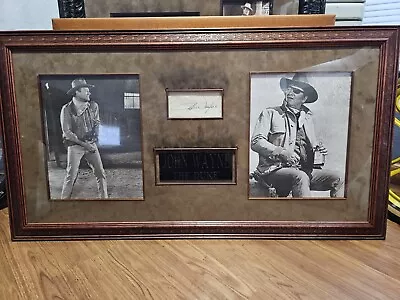 Rare Large John Wayne Signed Wall Display • $2600
