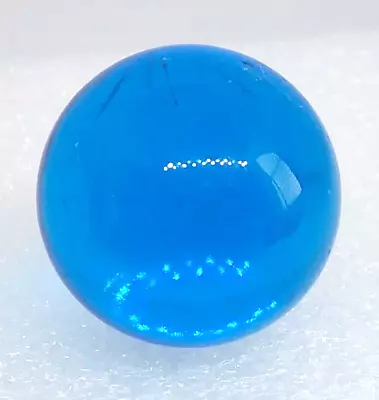 Vintage Blue Clear Shooter Marble 3-1/8  Diameter • $19