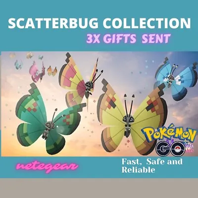 $3 • Buy 🪲Pokemon Scatterbug✔️3x Gifts From Specific Habitat✔️Need Trainer Code🪲