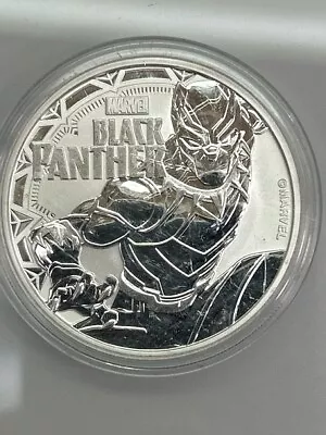 2018 $1 Tuvalu 1 Oz .999 Silver Marvel Series Black Panther Coin (NJL025988) • $38