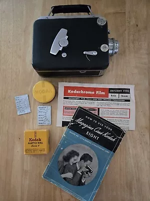 Kodak Cine-Eight Magazine 8mm - Model 90 With Accessories (1940's) • $24.99
