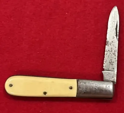 Vintage Shapleigh Hwd Co. Diamond Edge Barlow Pocket Knife D E S 133 • $37.99