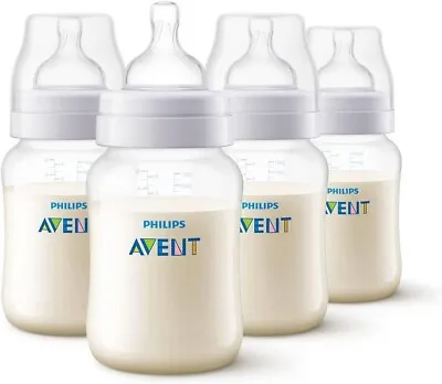 Philips Avent Anti-Colic Baby Bottles 260Ml 4-Pack SCF813/47 • $46.89