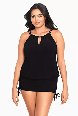 Magicsuit Women's Susan Underwire Blouson Side Tie One Piece Swimsuit Size 16 • $59.99