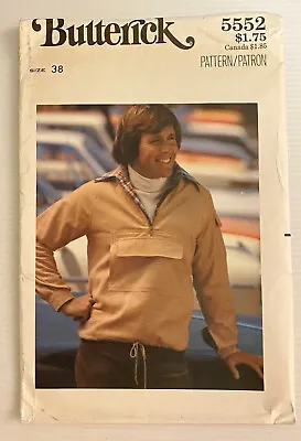 Butterick 5552 Vintage 70s Sewing Pattern Men's Jacket Size: 38 • $11.58