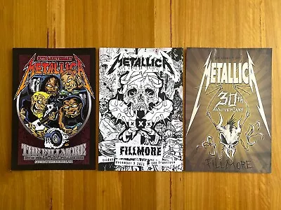 Metallica 30th Anniversary Fillmore Pushead Poster Metclub - RARE - 3 Posters • $212.32