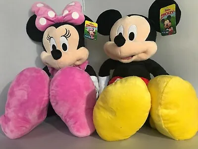 Disney Mickey Mouse 27  Or Minnie Mouse 21” Large Plush Dolls Toy You Choose • $29.99