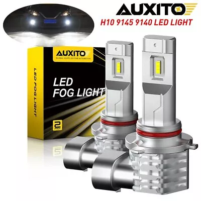 Fit 9145 9140 H10 AUXITO Xenon White Canbus Front LED Fog Driving Light Bulbs P3 • $18.99