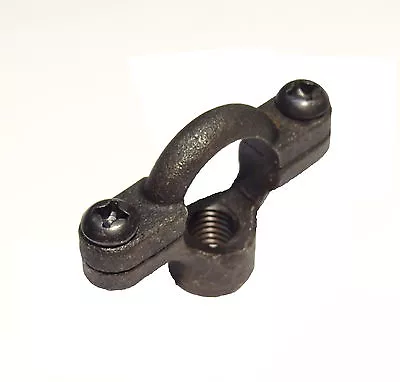 1/2  Black Malleable Iron Munsen Ring Pipe Clip / Bracket • £2.99