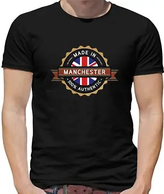 Made In MANCHESTER Mens T-Shirt - United - Utd - Town - City - Hometown • £13.95