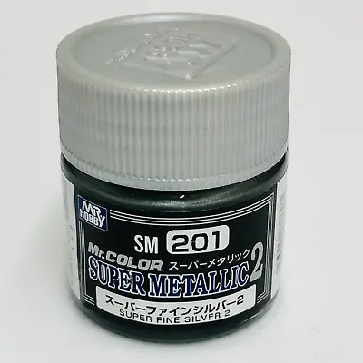Mr. Hobby Mr Color SM201 Super Metallic Super Fine Silver 2 10ml • $4.49
