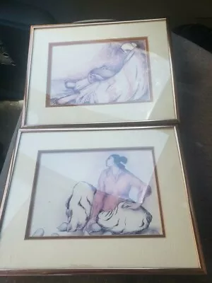 2 R.C. Gorman Signed Small Lithograph “ Woman With Tonto Bowl  • $99.99